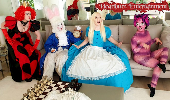 wonderland themed performers hire london
