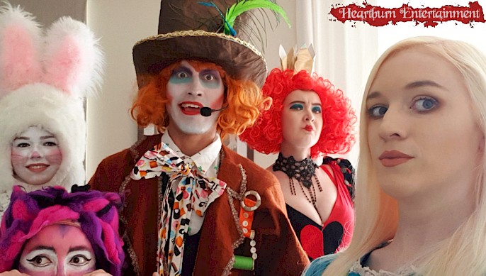alice in wonderland themed performers