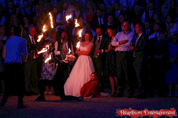 hire wedding fire performers